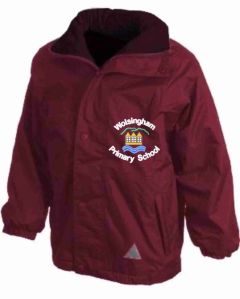 Burgundy Result Stormproof Coat - Embroidered with Wolsingham Primary School logo