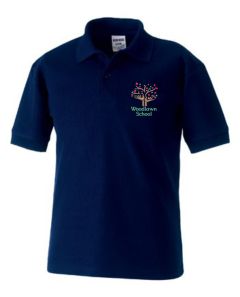 SENIORS Navy Polo - Embroidered With Woodlawn School Logo