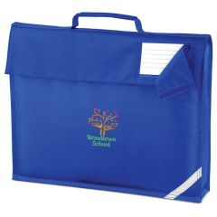Royal Book Bag - Embroidered With  Woodlawn School Logo