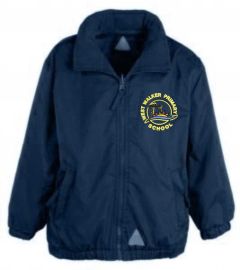Navy Showerproof Jacket - Embroidered with West Walker Primary School Logo 