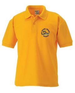 Gold Polo - Embroidered with West Walker Primary School Logo