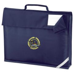 Navy Bookbag - Embroidered with West Walker Primary School Logo