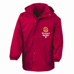 Red Result Stormproof Coat - Embroidered with Wynyard C of E Primary School logo