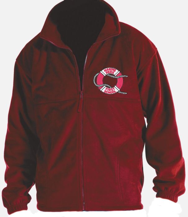 Red Polar Fleece - Embroidered with Marine Park First School Logo