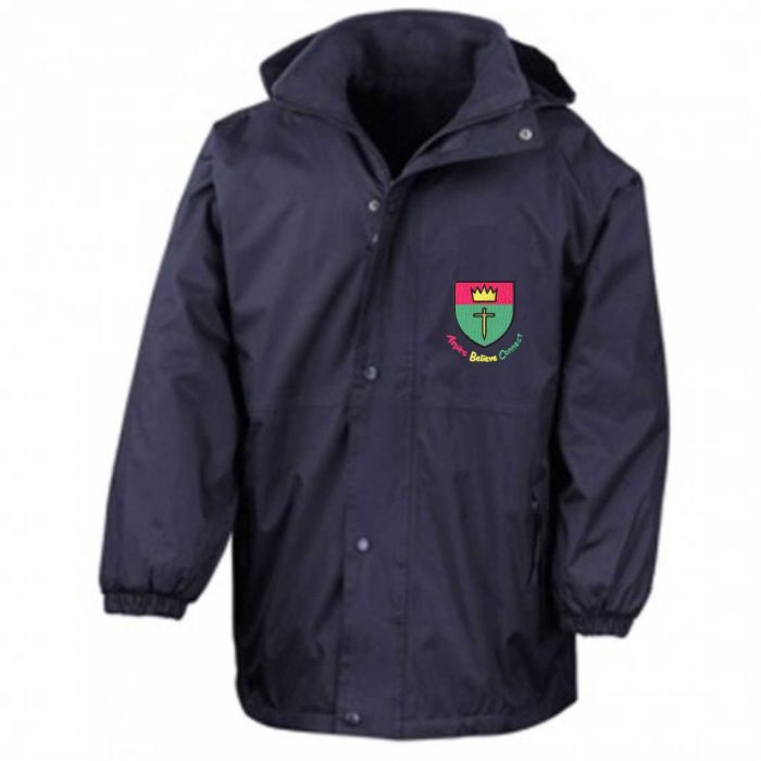 Navy Result Stormproof Coat - Embroidered with St Oswalds Primary ...