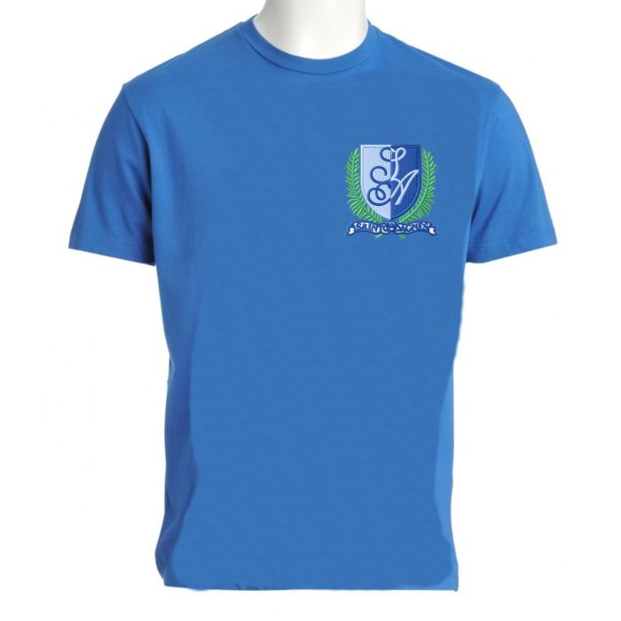 Sky PE T-shirt - Embroidered with St Agnes RC Primary School Logo
