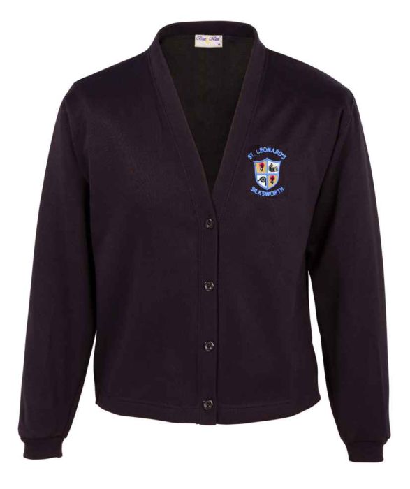 Children's navy school cardigans shop